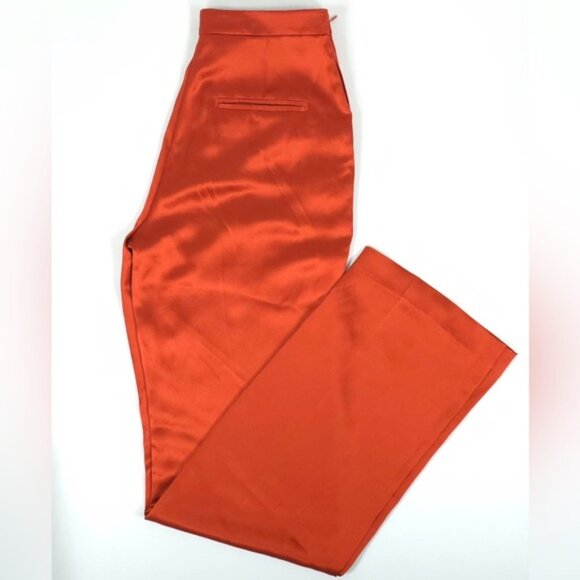 NWT POLO RALPH LAUREN 100% Silk Charmeuse Straight‎ Dress Pants Satin Size 00 - Picture 7 of 16